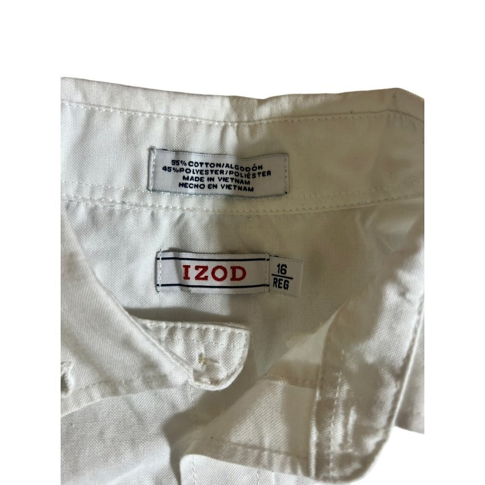 IZOD Boys White Button Shirt - Picture 3 of 6